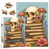 Rompecabezas de libro de calavera para adultos, 1000 piezas
