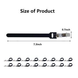 16Pcs Hose Holder Clip，Oxygen Tube/Cannula Holder，Hose Holder Hanger Oxygen Tube Clips，Anti-winding Hose Clips for Uninterrupted Sleep Supplies (BLACK)