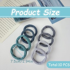 Stylisch geflochtener Haargummi mit starkem Halt,10 Stück Damen Haarschmuck in Schwarz, Zopfgummi Haarschonend, Haarband Anti Frizz & Ohne Abdruck, Stylischer Haargummi für jeden Haartypen