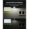 JACKYLED 1000 Lumens 299 LED Solar Lights Outdoor Bright Solar