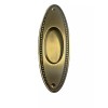 Nostalgic Warehouse Antique Brass Door Handles Beaded Flush Pull 701401