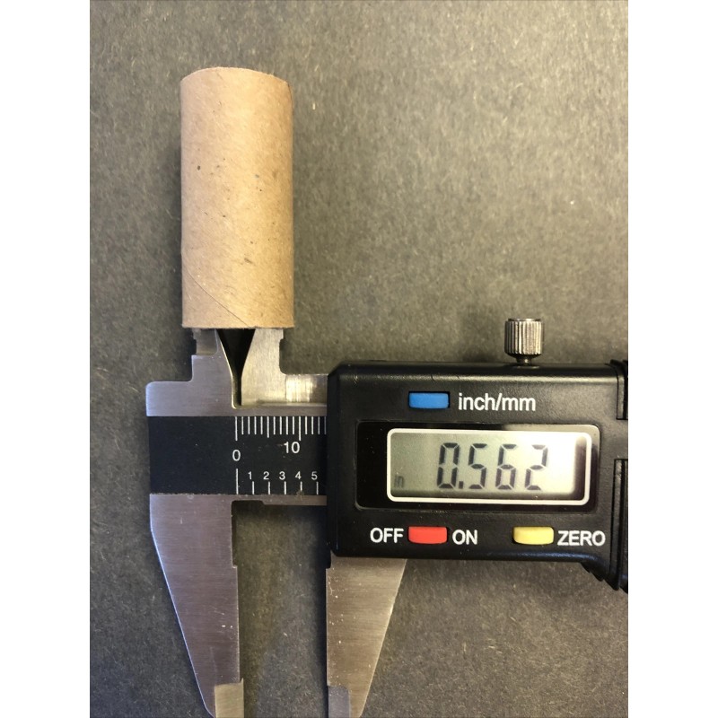 Pyro tubes 100- 9/16” ID X 1-1/2” Brown Kraft .062