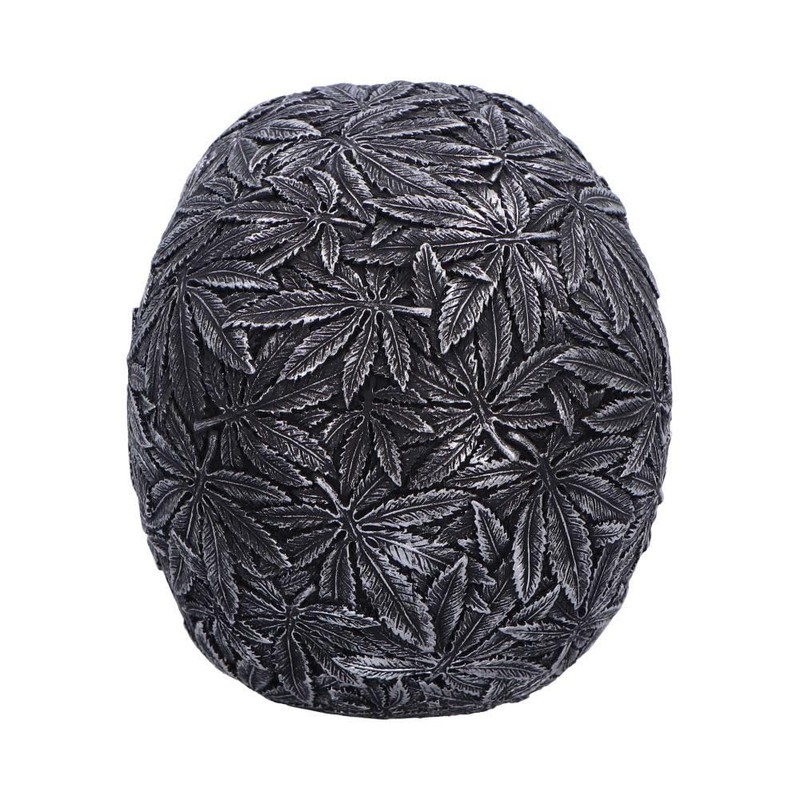 Nemesis Now High Life Skull Ornament, Resin, Silver, 15.5cm