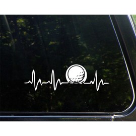 Sweet Tea Decals Golf Ball Lifeline - 8-3/4" x 2-3/4"- Vinyl Die Cut Decal/Bumper Sticker for Windows, Trucks, Cars, Laptops, Macbooks, Etc.