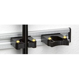 Toolflex Wall Mount Set Tool Holder Wall Rail 20 cm with 2 x Handle Holder Stick Holder Tool Holder for Diameter 15-20 mm