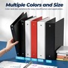 1 Inch 3 Ring Binders 12 Pack, Clear View Binder