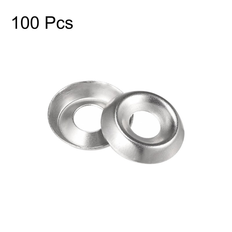 sourcing map #10 304 Stainless Steel Cup Washer Countersunk for