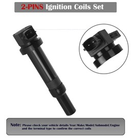 Set of 6 Ignition Coil Packs Fits for 2.7 V6 2007 2008 2009 2010 Hyundai Santa Fe Kia Optima Rondo Magentis Coils 2.7l Replaces# UF558 C1567