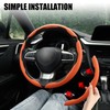 Amiss Car Nappa Leather Steering Wheel Cover, Car Interior Accessories,