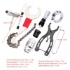 7pcs Bicycle Repair Tool Kit Cassette Remover Wrench Chain Breaker