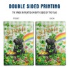 Black Lab St Patricks Day Garden Flag Labrador Dog St
