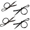 ebullient Hair Elastic Hair Clip, 4-piece Set, Hair Accessories, Stylish,