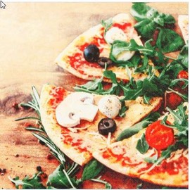 20 Serviettes Enjoy Pizza as Table Decoration 33 x 33 cm