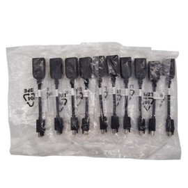 FUGWEFRG Lot of 10 Dell Mini DisplayPort Male to Display Port Female Adapter DP/N 00FKKK (10 PCS)