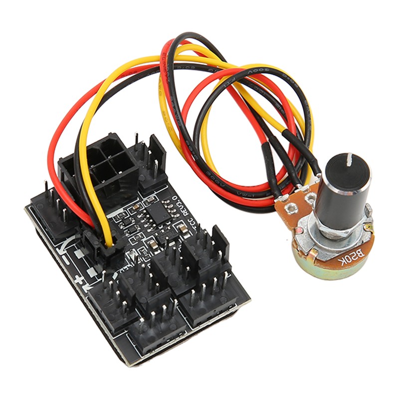 2 Pcs PC Fan Controller 3 Pin 4 Pin Fan