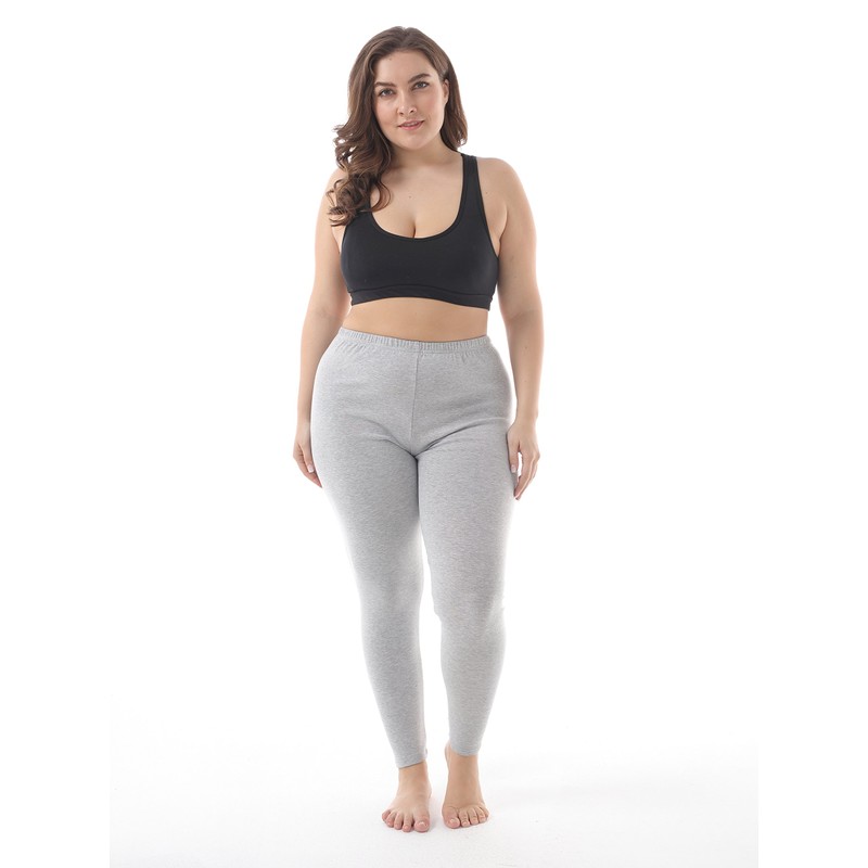 ZERDOCEAN Women's Plus Size Modal Lightweight Full Length Leggings Light