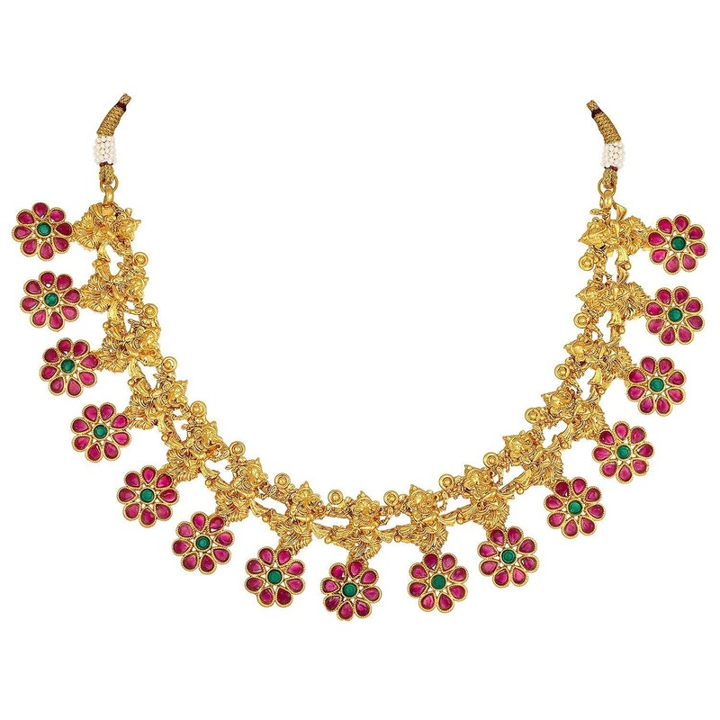 Aheli Indian Collar tradicional pendientes boda joyería de moda étnica