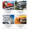 Classic Cars Square Return Address Labels (4 Designs) - Set of 144 1-1/8" x 2-1/4" Self-Adhesive, Flat-Sheet label