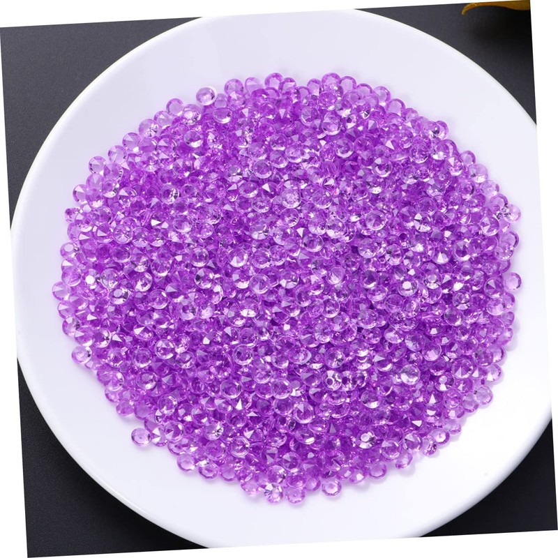 Abaodam 2000pcs Acrylic Crystal Gems Flat Back Rhinestones for Nail