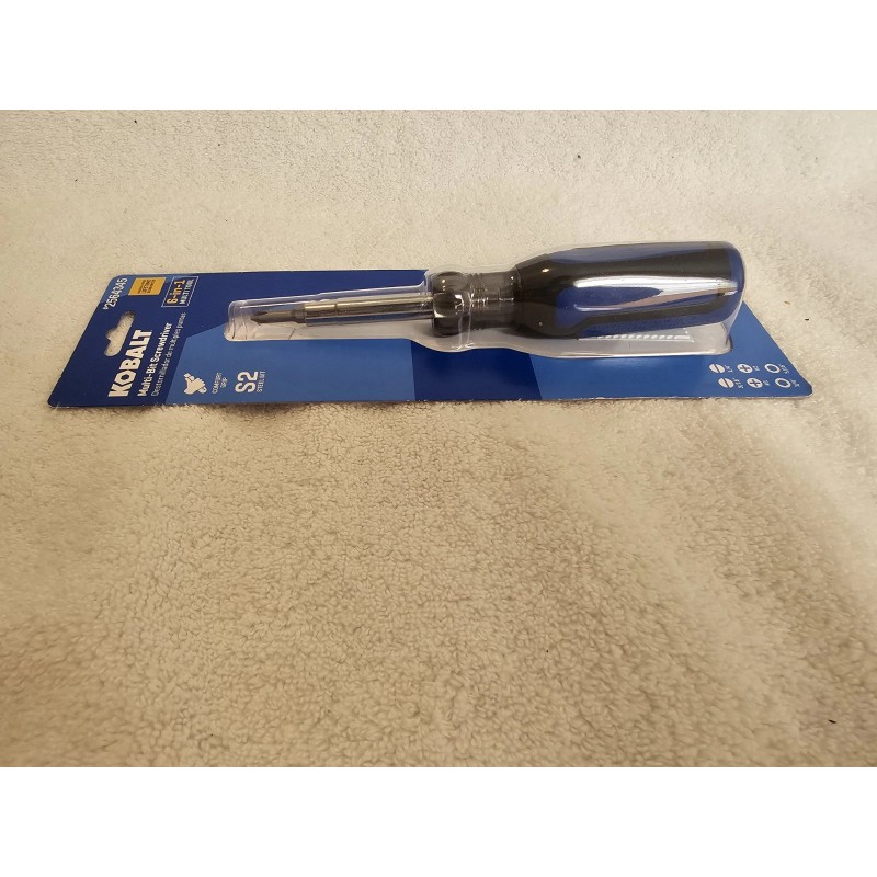 Kobalt # 2564345 Multi-Bay Screwdriver 6-in-1 Multi Tool Set Chrome
