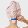 Turbante de cabello de secado rápido con microfibra absorbente para