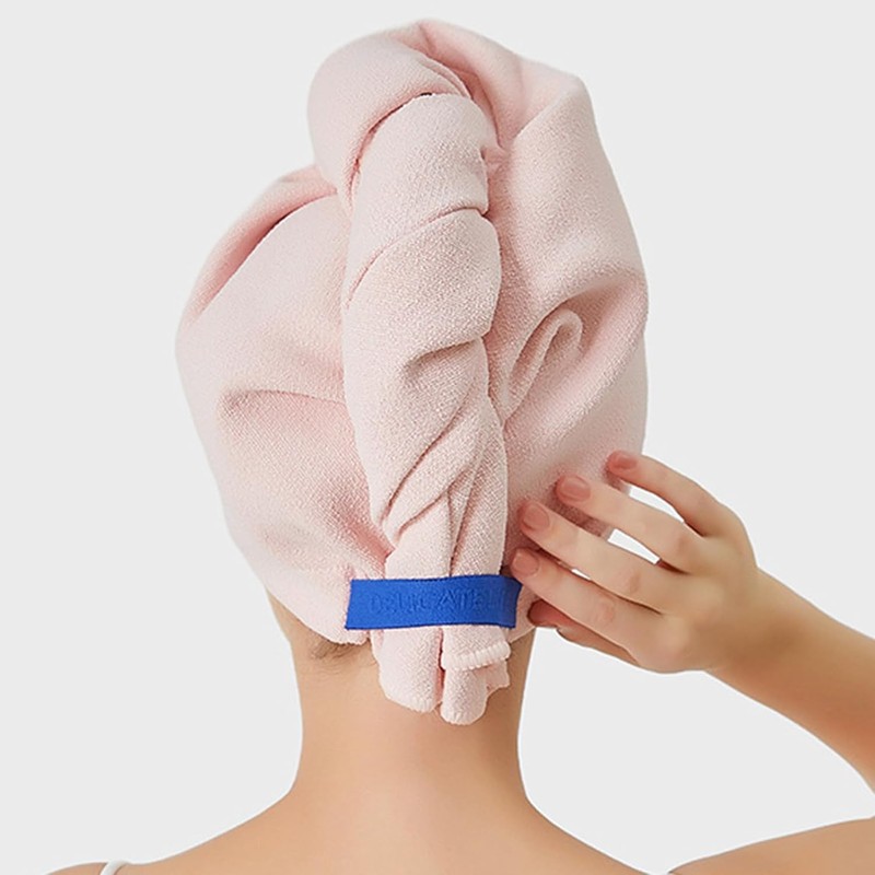 Turbante de cabello de secado rápido con microfibra absorbente para