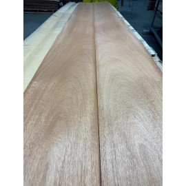 ONE OF A KIND! Mahogany Raw Wood Veneer 2 sheets 15' x 12.5'' L1