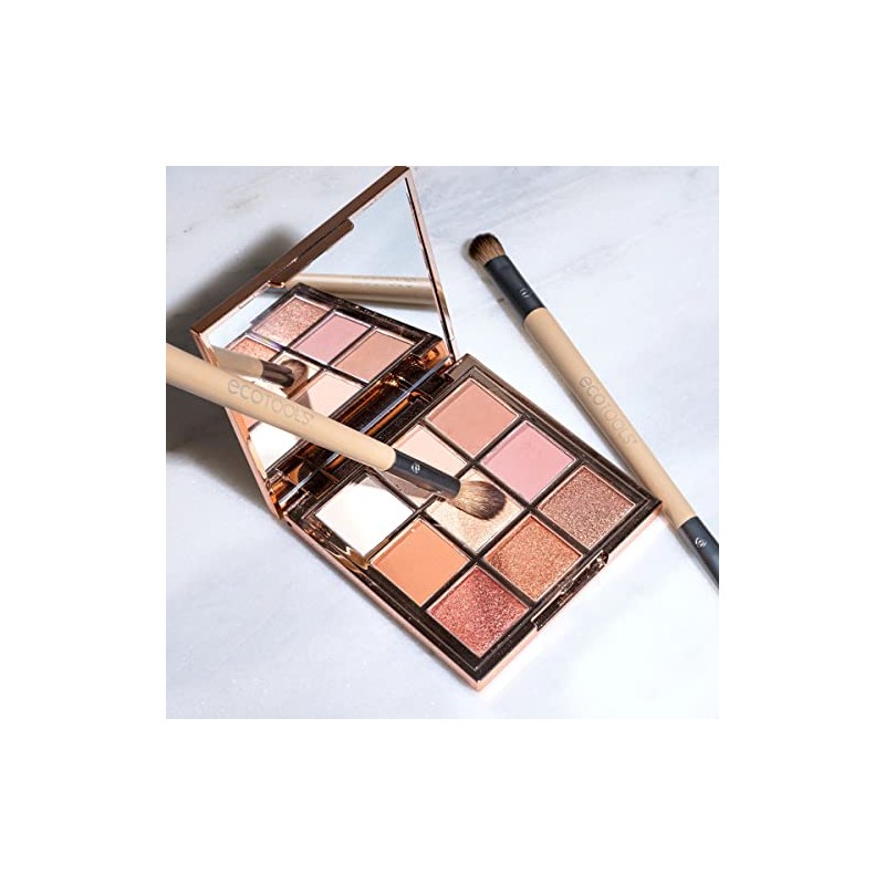 EcoTools Eye Enhancing Duo, Set de 2 Brochas para sombras