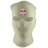Gravity Threads Sugar Skull 3-Hole Ski Mask - White