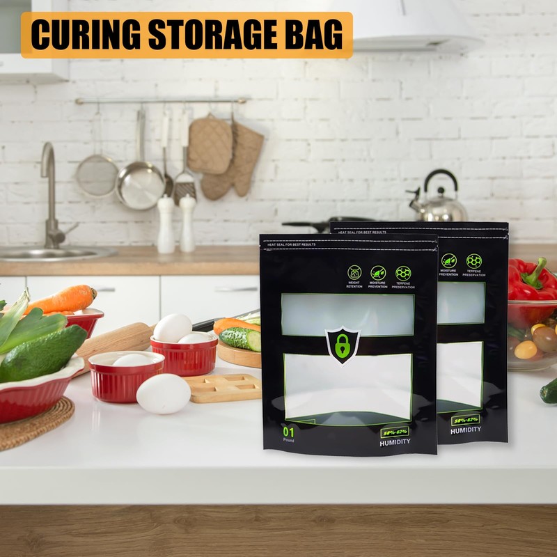 Storage Terp Bags 58%-62% RH 2-Way Humidity Control Bags for