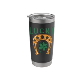 Irish Horseshoe Lucky St Patricks Day Patty Day Stainless Steel Insulated Tumbler