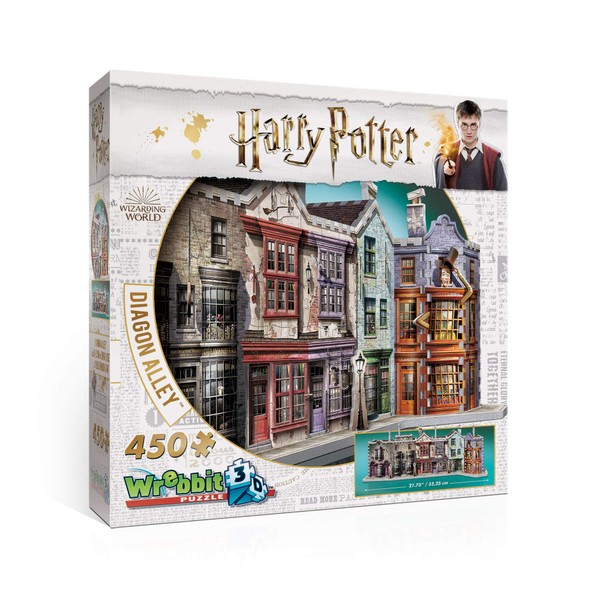 WREBBIT 3D Diagon Alley 3D Jigsaw Puzzle (450 Pieces)