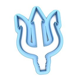 Sweet Prints Inc Trident (outline) Cookie Cutter - Dishwasher Safe (2")