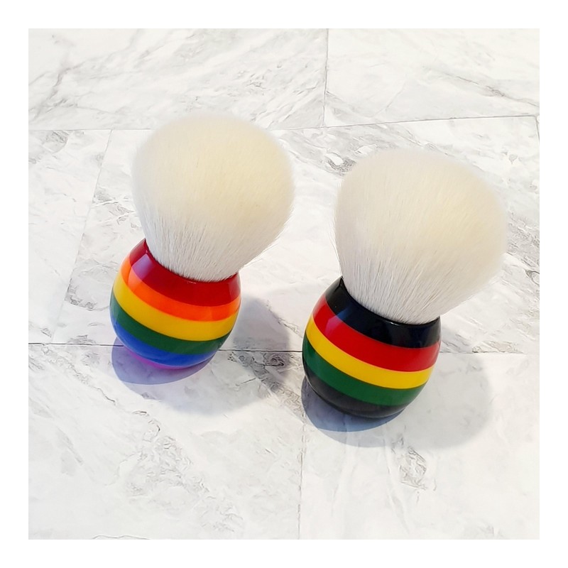 Natural Hair Portable Brush - Rainbow / 천연모 휴대용 브러쉬