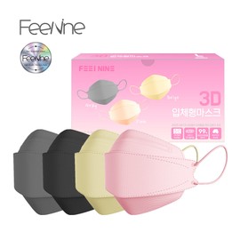 Fil9 3D daily color yellow sand mask large size 50 sheets, large 3D standard gray_50 sheets 1 box) / 필나인 3D 데일리 컬러 황사마스크 대형 50매, 대형 3D 일반형 그레이_50매1box)