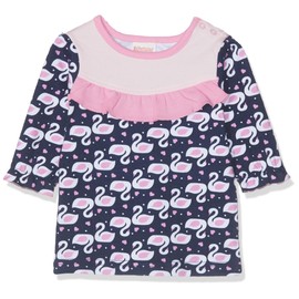 Schnizler Baby Girls' Long-Sleeved Sweat Shirt Swans -