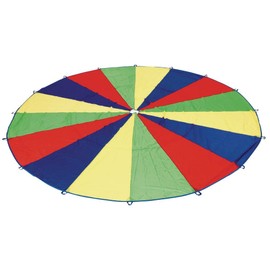 Excellerations Brawny Tough 20-Foot Rainbow Play Parachute for Kids with 16 Handles, Kids Toy (Item # P20)