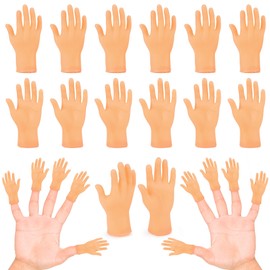 30 Pcs Tiny Finger Hands Mini Fingers Funny Hand Puppets, Miniature Small Hands for Finger Puppets Show, Gag Performance, Cute Little Hand Finger for Party Favors