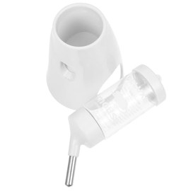 IMIKEYA Bebedero para Hámster Vertical Soporte, Botella de Agua para Animales Pequeños como Conejillos, Erizos y Jerbos, Accesorio Diario para Jaulas en Color Lunar