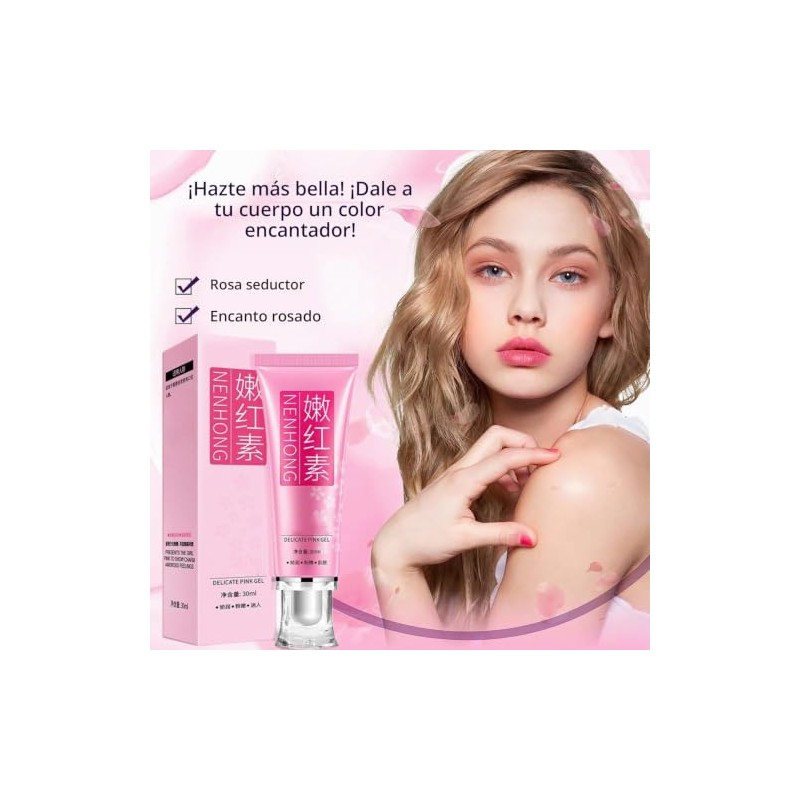 Crema Aclarante Zonas Intima Pezón Axilas Mujer Blanquea Crema Rosa