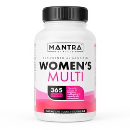 MULTIVITAMÍNICO DE MUJER | MANTRA Nutrition | Women´s Multi | 365 Cápsulas — Formuladas Con: Colágeno Hidrolizado, Biotina, Maca, Te Verde, Vitaminas y Minerales | Para Todo Un Año | Calidad Premium