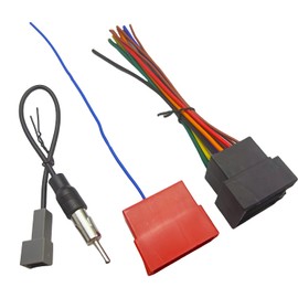 36Pin Radio Wiring Harness for Hyundai 2009-2015 KIA 2009-2019 with Antenna Cable Aftermarket Car Stereo Wiring Harness Connector for Elantra Santa Fe Amanti Rio Car Stereo Radio Harness Install