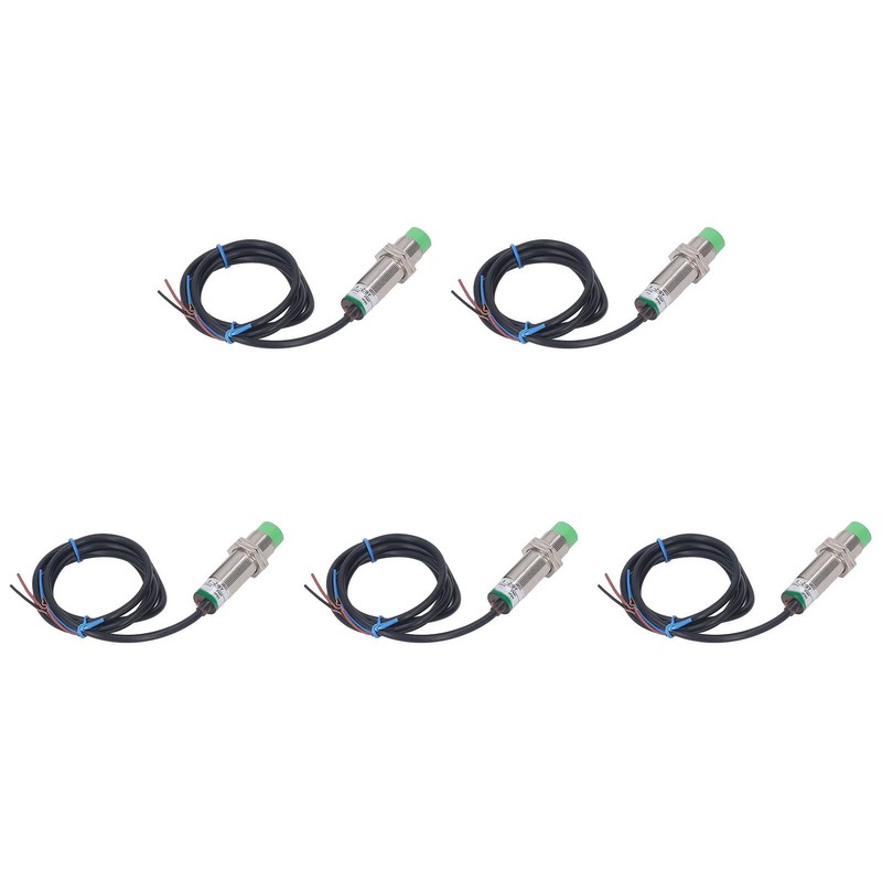 Proximity Sensor Switch, 5-Piece Inductive Proximity Sensor PNP Normally Open