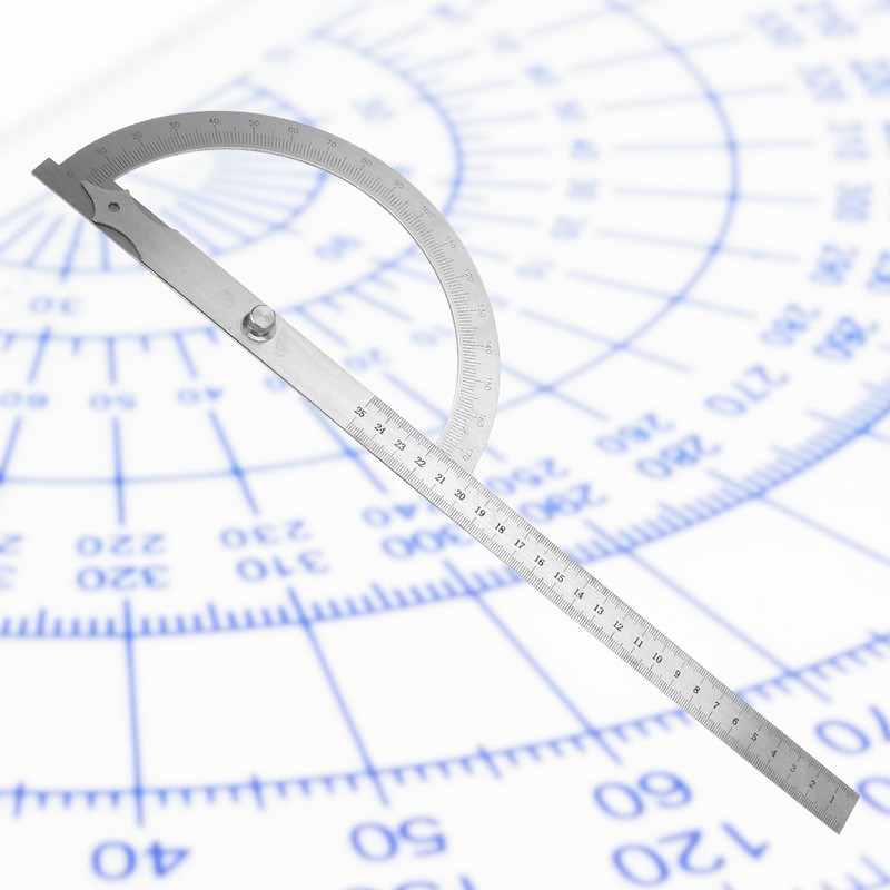 200*300mm Stainless Steel Angle Finder 0-180 Degree Protractor Rotary Angle