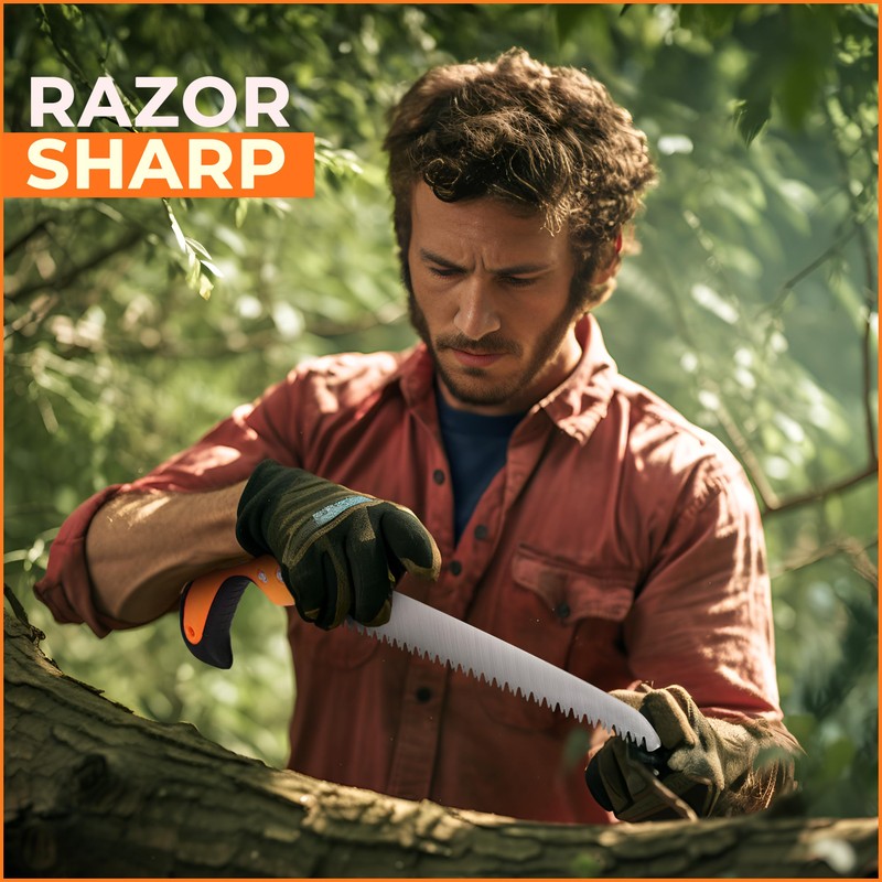 Pruning Saws For Tree Trimming and Wood Cutting, Straight Hand