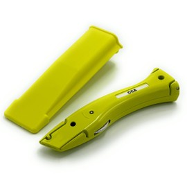 CCA Yellow Carpet Cutter Tool with Yellow Holder for The Professional and DIY Installer