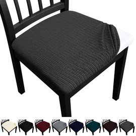 Fafua Dining Chair Seat Covers, Washable Dining Room Chair Seat Covers Set of 6, Removable Kitchen Seat Covers Chair Covers for Dining Chairs