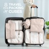 8 Set Packing Cubes for Suitcases,Packing Cubes with Shoe Bag,