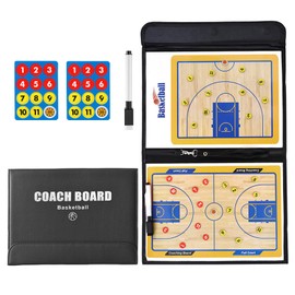 RoseFlower Basketball Coaching Board, Magnetic Tactics Strategy Board, Coaches Clipboard Kit with Magnets and Marker Pen, Coach Training Equipment for Teaching and Game Plan Demonstration