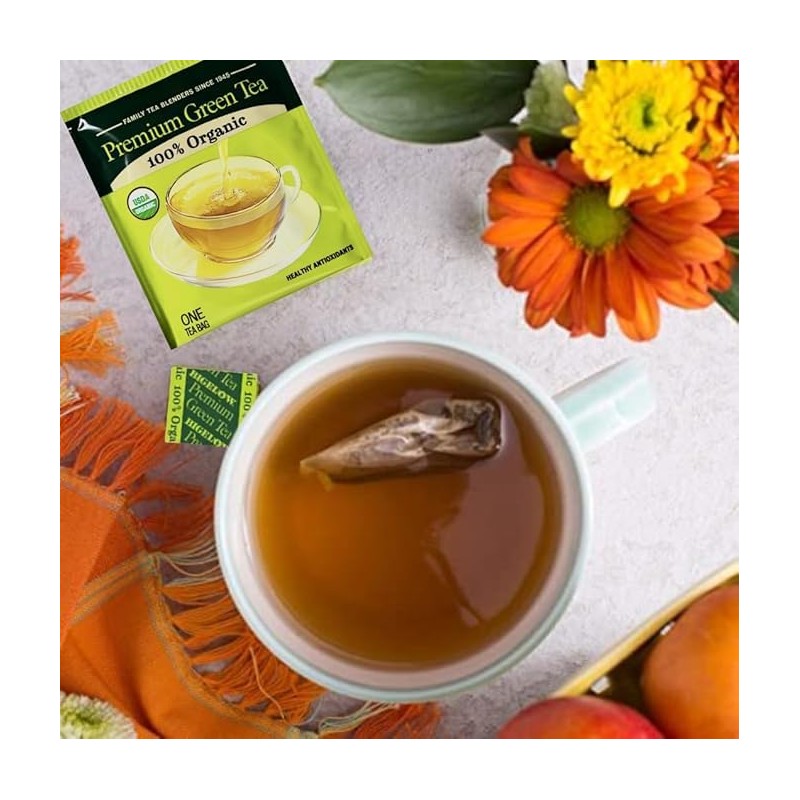 Bigelow Organic Green Tea - 140 Individually Wrapped Tea Bags